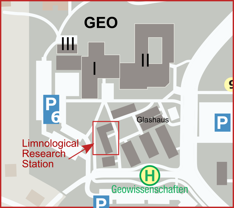 detailed map of the location o the limno station
